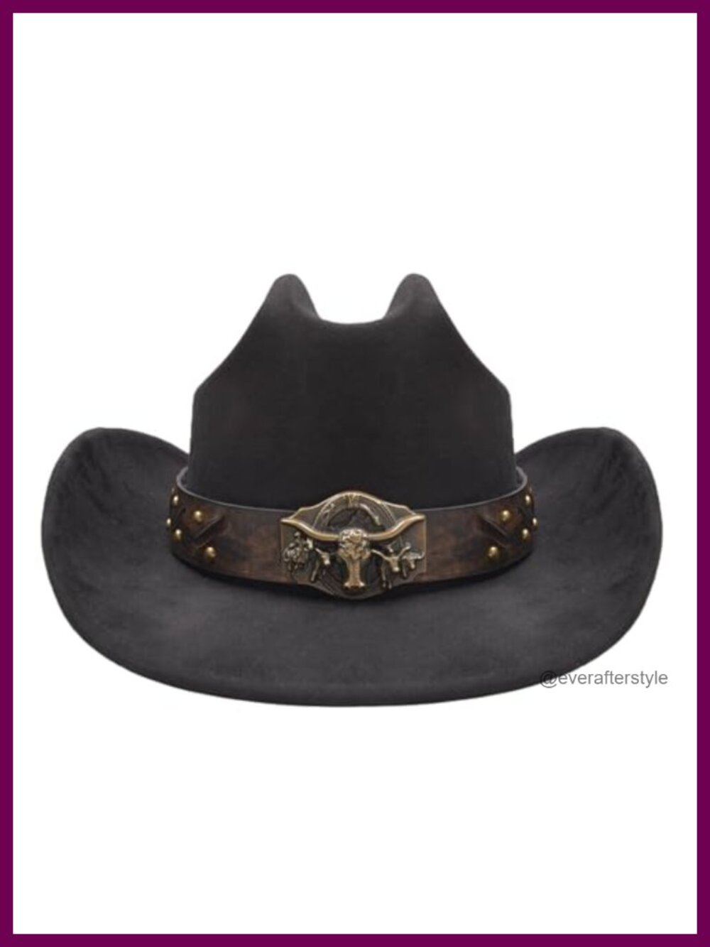 Faux Suede Cowboy Hat Western Vintage Style Hat Band Adult